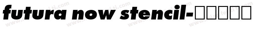 futura now stencil字体转换